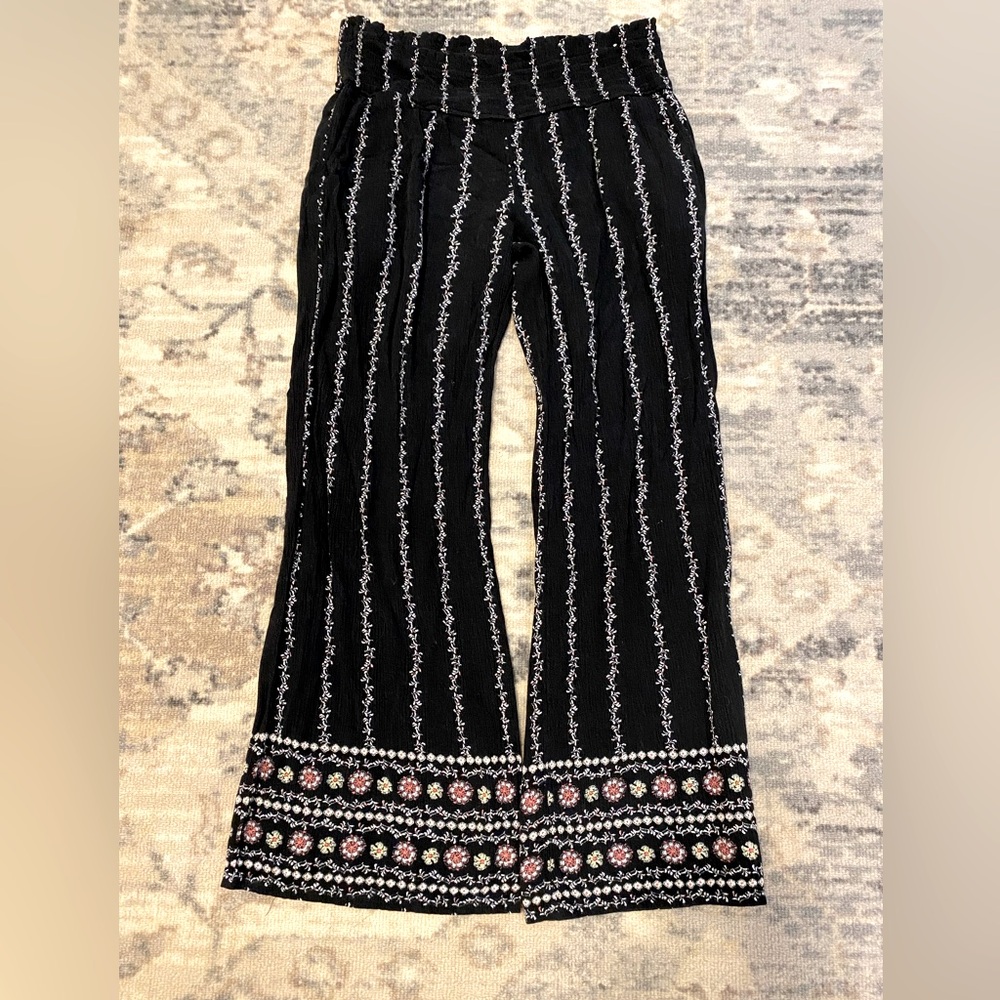 Floral bohemian pants